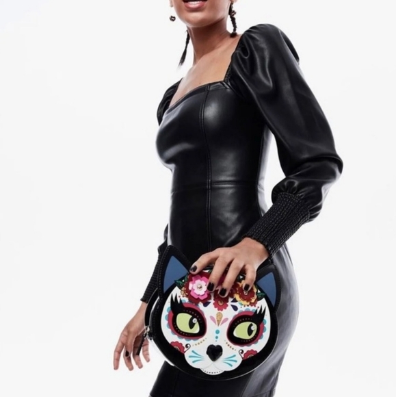 Betsey Johnson Meow Sugar Skull Kitty - Picture 4 of 7